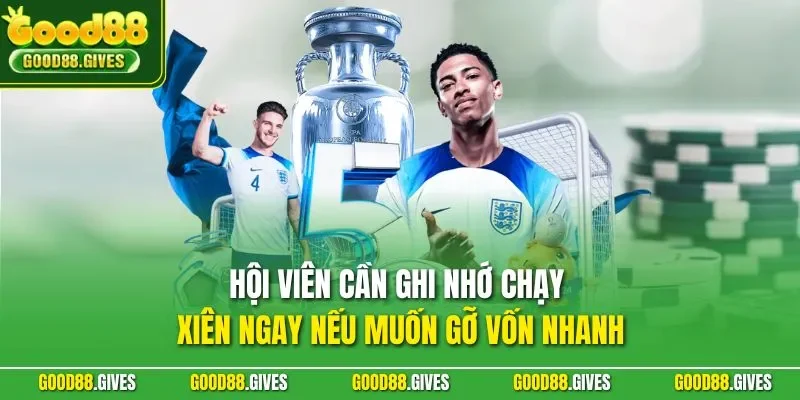 Hội viên cần ghi nhớ chạy xiên ngay nếu muốn gỡ vốn nhanh
